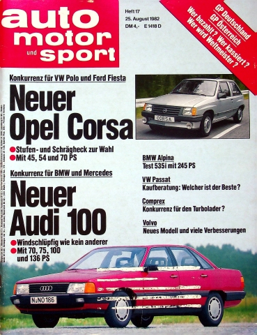 Deckblatt Auto Motor und Sport (17/1982)